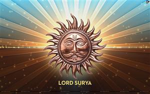 Lord Surya aka Surya Devta also known as Aditya, Arka, Bhanu, Pushan, Martanda, Mitra & Vivasvan